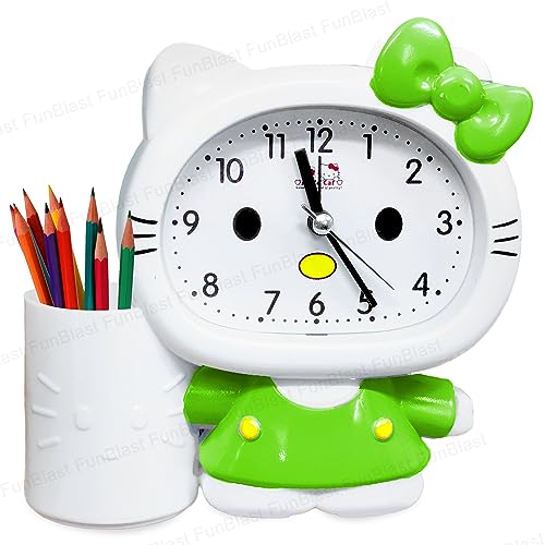 FunBlast Alarm Clock - Twin Bell Alarm Clock with Pen Holder for Kids Bedroom - Alarm Watch for