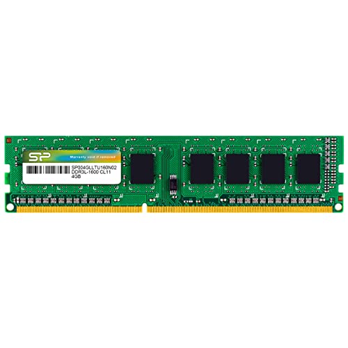 Silicon Power DDR3L 4GB 1600MHz PC3-12800 CL11 1.35V Low Voltage Unbuffered 240-Pin UDIMM Desktop