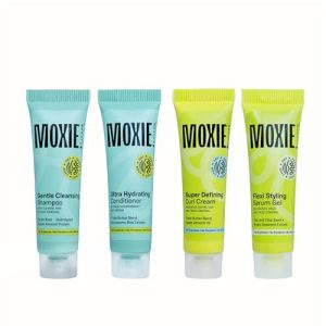 MOXIE BEAUTY (The Moxie Curly Routine - Sampler Set) - Gentle Cleansing Shampoo -15 ml, Ultra