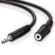 KEBILSHOP 3.5mm Male to Female Stereo Aux Extension Cable Compatible with Headphone, MobilePhone,