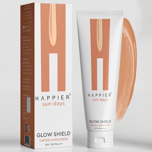 Happier Tinted Sunscreen SPF 50 PA+++ | Lightweight, Quick Absorbing, Non-Greasy, No White Cast,