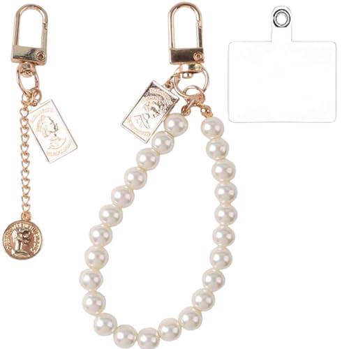TWINZEN Universal Mobile Phone Chain | Pearl Charms For Mobile Phone Beads | Personalized Purse