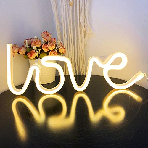 Gesto Love Neon Sign-Neon Signs for Bedroom,USB or Battery Light Wall,led neon as Wall Girls up Sign