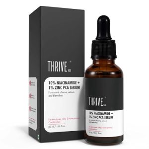 Thriveco 10% Niacinamide + 1% Zinc Pca Serum | Helps in reduction of acne, sebum and blemishes |