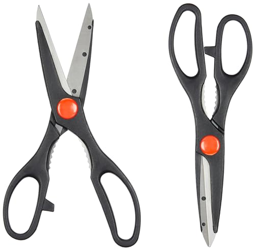 Amazon Brand - Solimo High-Carbon Stainless Steel Detachable Kitchen Scissors | Multi-Function
