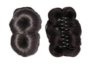 NEHA BEAUTY COLLECTION 4 Flower Artificial Juda Hair Bun Clip in Claw Hair Extension For Girls &