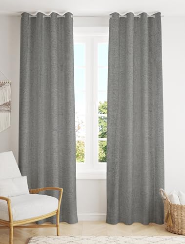 FRESH FROM LOOM Jute Curtains For Window 5 Feet Long | Modern Parde For Living Room Bedroom |