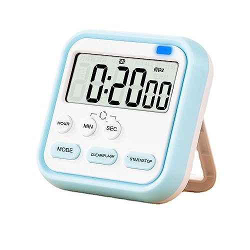 HEXONIQ® Kitchen Timer Digital Countdown Timer White Kitchen Timer Magnetic Short Timer Clock with