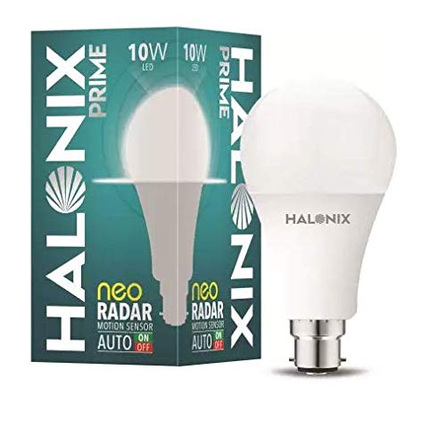 Halonix Prime 10W Neo Radar Motion Sensor B22 Led Light Bulb (Cool Day White) Pack of 1
