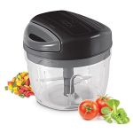 Milton Xpress Safe Chopper Big, 610 ml, Black | 3 Blades with Safety Cover for Effortlessly Chopping