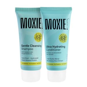 MOXIE BEAUTY (Rinse & Shine Travel Duo) - Gentle Cleansing Shampoo -50 ml, Ultra Hydrating