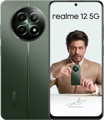 realme 12 5G (Woodland Green, 8GB RAM 128 GB Storage) | 108 MP 3X Zoom Portrait Camera | Trendy