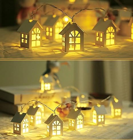 NNS House Hut 10 LED String Light and 3 Meter Long Fairy Plug-in String Light Ideal for Indoor