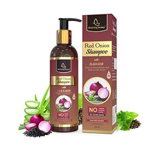 Blooming beauty Red Onion Shampoo with Black Seed, Aloe Vera, Neem Leaf, Green Tea and 16 other