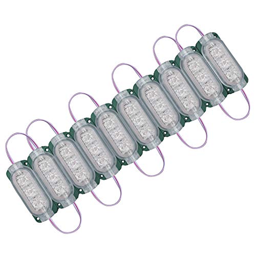 AllExtreme EXMIL3G 3 LED Module Light Interior Exterior 12V 5730 Injection Decorative Lamp with