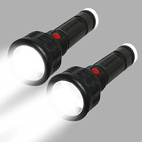 RENMAX LED Pocket Torch Bright Beam 500m Range & Tail Light Pocket 2000mAh Li-ion Rechargeable -