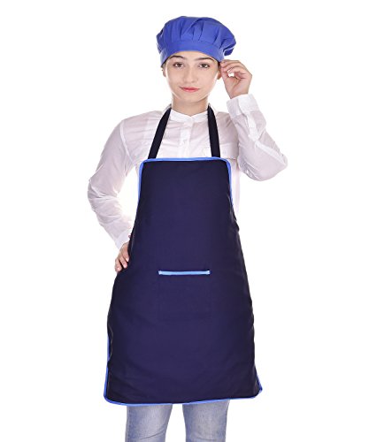 Switchon Polyester Waterproof Free Size Apron With Cap-Proudly Made In India