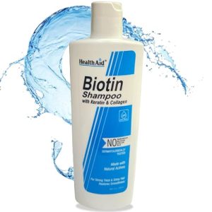HealthAid Biotin Shampoo with Keratin & Collagen for Strengthening Hair, Adds Volume and Shine |
