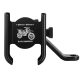 BKN® Trending Full Metal Body Bike & Scooty Mobile Holder Stand for Bicycle, Motorcycle, Scooty Fits