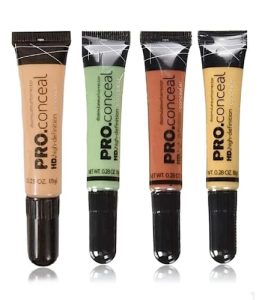 KAYI Beauty All New Professional Hd Pro Corrector Makeup Hd Pro Concealer Pack Of 4(Orange, Green,