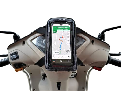 JetLife Universal Mobile Holder/Stand/Mount Pouch for Scooters Scooty Activa Jupiter EV's | X1 Model