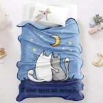 Butterthief Light Weight Cartoon Printed Blanket 100 x140 cm, 0-5 Years Soft Flannel for All Seasons