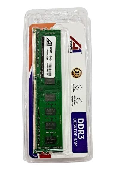 A1Tech 8GB DDR3 Desktop RAM 1333MHz Long-DIMM Memory - Boost Computer Speed and Performance with Low