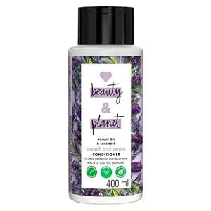 Love Beauty & Planet Argan Oil and Lavender Paraben Free Smooth and Serene Conditioner, No Parabens,