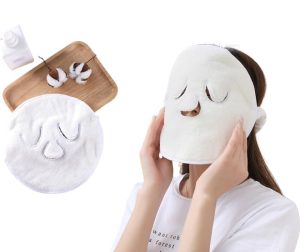 KOOSHLO Towel Mask Cold Hot Compress Facial Steamer Reusable Spa Moisturizing Beauty Skin Care Towel