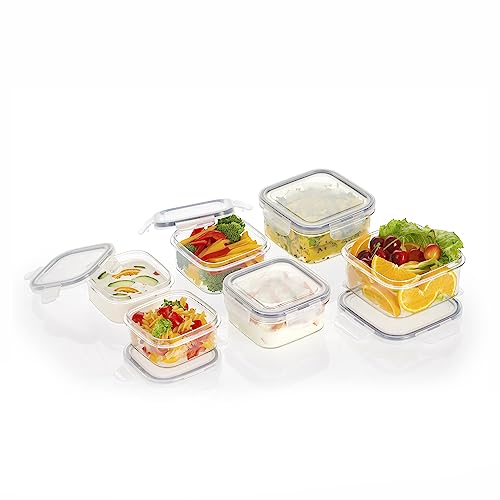 Steelo Sofresh Square Container Set Kitchen Organiser Air Tight Container Fridge Safe US FDA