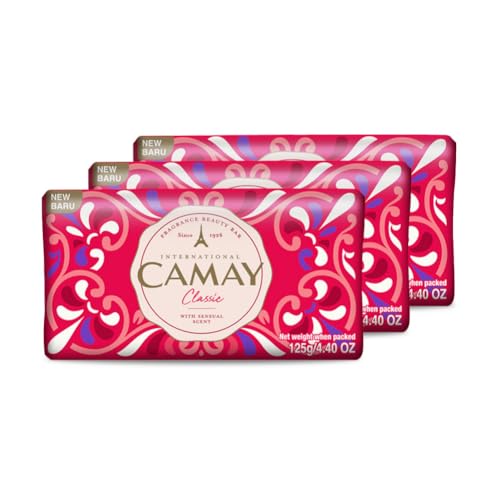 Camay Classic International Beauty Soap with Carnations & Roses (Buy 2 Get 1 Free) Combo Pack Offer,