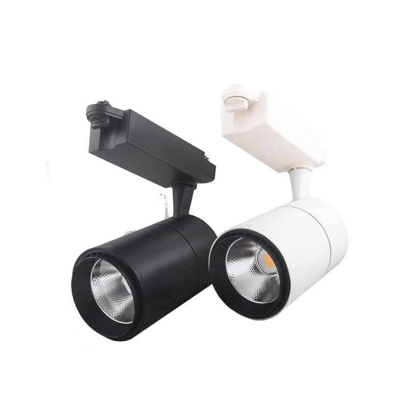 FEBE 20W LED Track Light — Black Body, Warm White (3000K) | Indoor Ceiling Spot/Focus/Track Light |