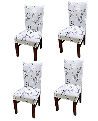 House of Quirk Elastic Chair Cover Stretch Removable Washable Short Dining Chair Cover Protector