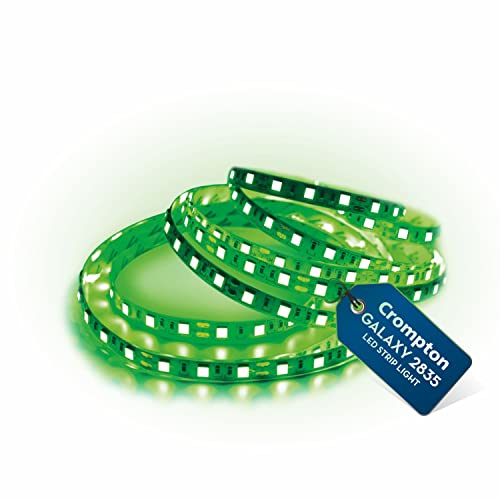 Crompton 25 Watt 5 Meter LED Strip Light (Green) | 300 LEDs | Bright & Energy Saving 22 Lumens/LED -