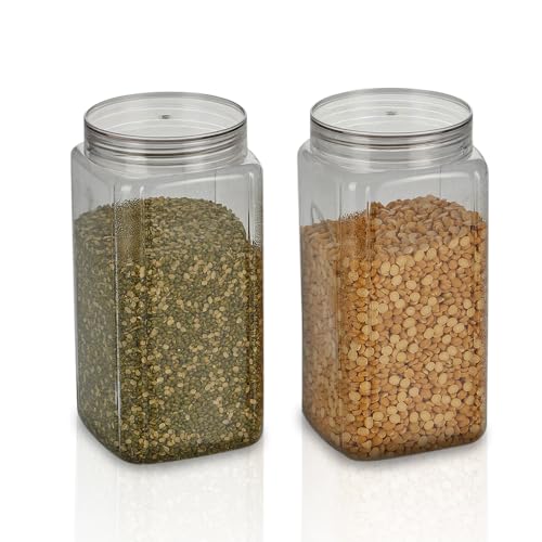 Steelo Sofresh Varg Plastic Kitchen Jar Container Set Air Tight Jar Container Set Fridge Safe US FDA