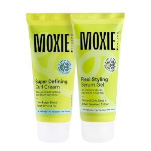 MOXIE BEAUTY (Curly Vibe Setter Travel Duo) - Flexi Stying Serum Gel - 50 ml & Super Defining Curl