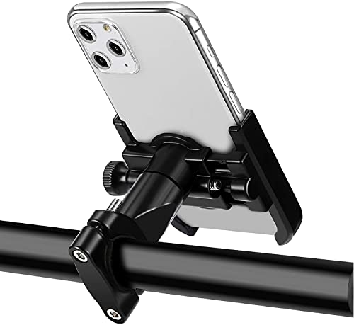 AMBLIC Universal Mobile Phone Holder for Bikes or Bike for Maps & GPS Navigation, Alloy Metal