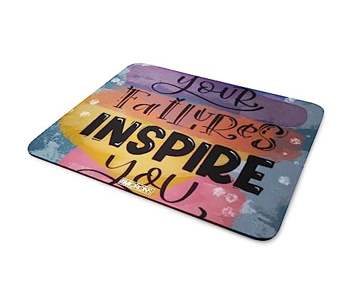 Morons Let Your Failures Inspire You Mouse Pad - Printed Premium Textured Waterproof Anti Skid