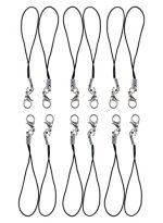 ONCRO® Pack of 12 pcs multi use Phone Strap Charm lobster clasp for cell phone Cover key ring Pen