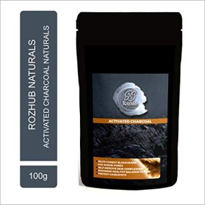 Rozhub Naturals Activated Charcoal Powder - 100 Gm | Premium Teeth Whitening & Detoxifying Beauty