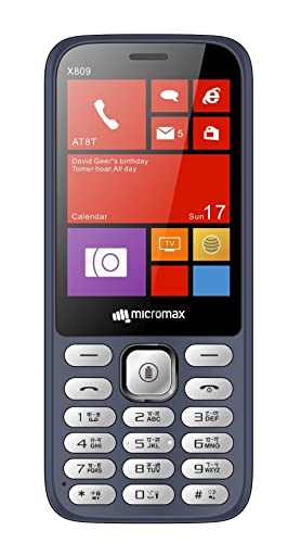 Micromax All-New X809 |Robust & Reliable Design |Keypad Mobile with 2.4" Big Screen| 1000 mAh