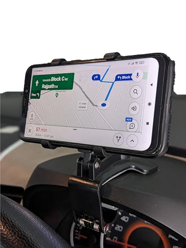 KAVSHIN Phone Holder for car with Strong Clamp Supports 4-6.5 inch Screens.