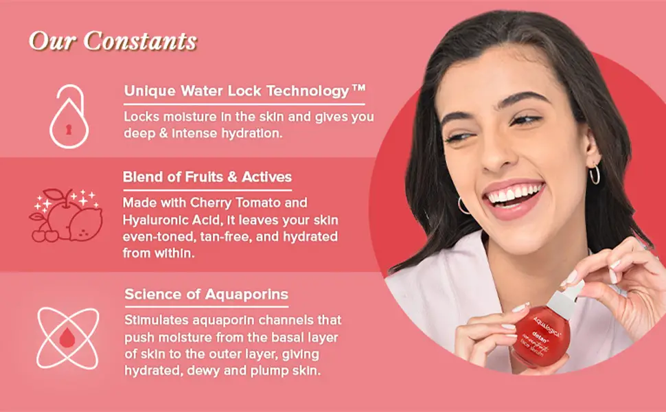 Aqualogica Detan+ Concentrate Face Serum with Cherry Tomato