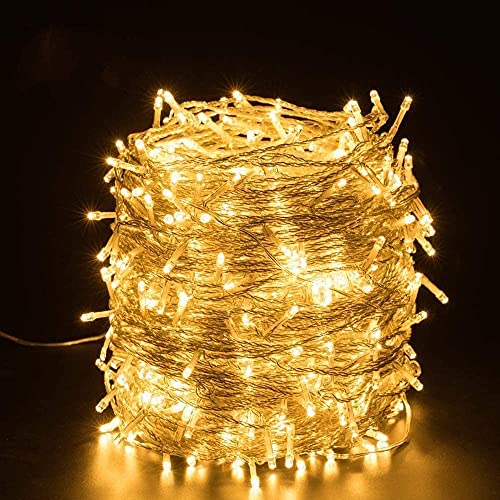 Gesto Warm White Led Serial String Lights – Waterproof Copper Wire Golden Lights for Home Decoration
