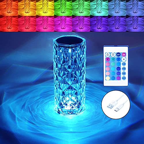 JD FRESH Diamond Light, Touch Lamp, Night Crytal Lamp, Night Table Lamp, Color Changing Led Lamp,