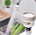 KitchenFest® Flexible Kitchen Tap Head Movable Sink Faucet 360° Rotatable ABS Sprayer Removable