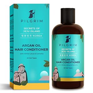 PILGRIM Korean Argan Oil Hair Conditioner with White Lotus & Camellia,Discover Healthy,Bouncy and