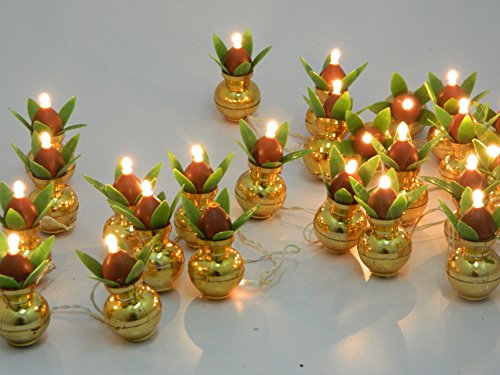 Tucasa DW-41 Golden Kalash String Lights LED Decorative Lighting for Indoor and Outdoor Use !