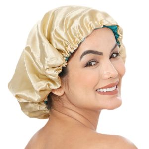 Old Tree Fully Reversible Bonnet Cap for Women (Pack of 1) - Adjustable Satin Bonnet Head Wrap for