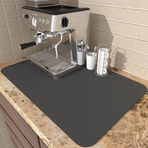 upsimples Large Dish Drying Mat, Pro Drying Mat with Non-Slip Rubber Backed, Placemat for Dish